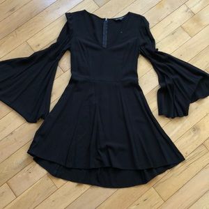 Express Bell Sleeve Little Black Dress Size 2